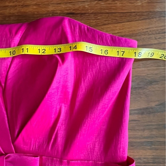 Cache fushia pink strapless dress size M/L - Picture 12 of 15